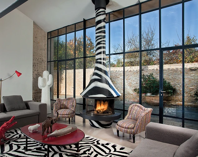 design fireplaces JC Bordelet EVA 992 ZEBRA